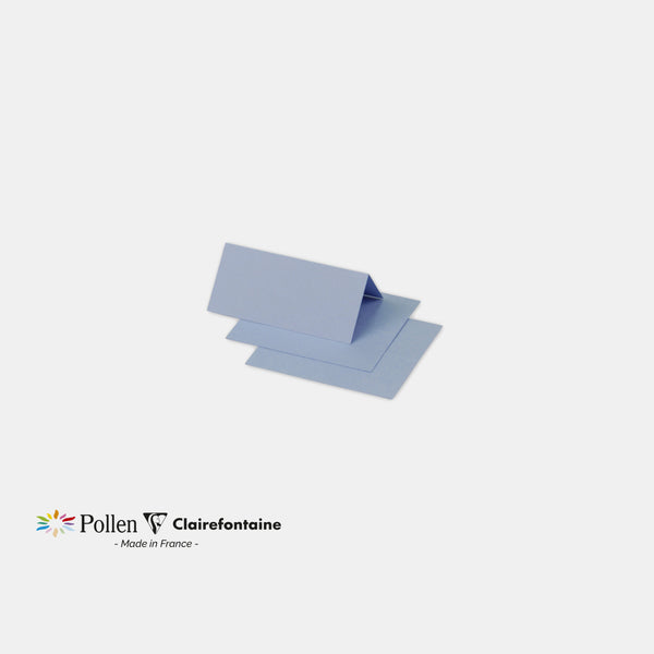 Platzmarker 85x80 Pergament 210g Lavendelblau Pollen