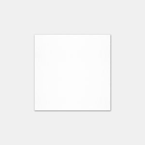 Carte 90x90mm naturel blanc