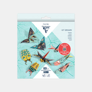 Origami-Set – Insekten-Dekor – 60 Blatt, 3 Größen