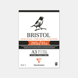 Bristol paper pad 205g - A3