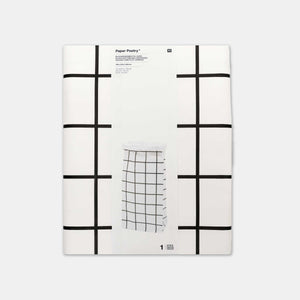 Papiertüte Schwarz-weißer flacher Boden – X-groß