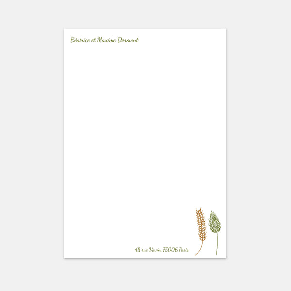 Papier à lettre - A4 Fleurs Séchées