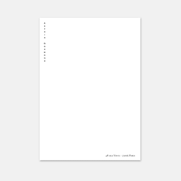Papier à lettre - A4 Classique Verticale