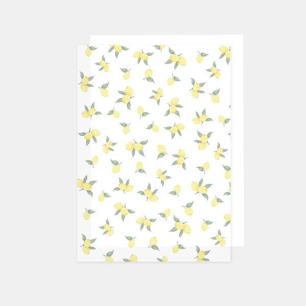 A4-Blatt bedrucktes Transparentpapier, 90 g, Zitronen