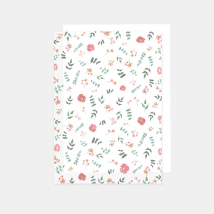 A4-Blatt bedrucktes Transparentpapier, 90 g, Aquarellblumen