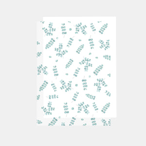 A4-Blatt, bedrucktes Transparentpapier, 90 g, Eukalyptus