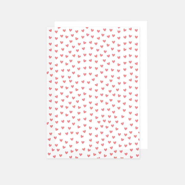 A4-Blatt bedrucktes Transparentpapier, 90 g, Herz