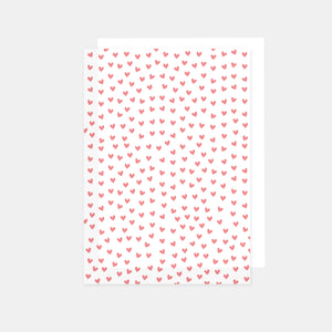 A4-Blatt bedrucktes Transparentpapier, 90 g, Herz