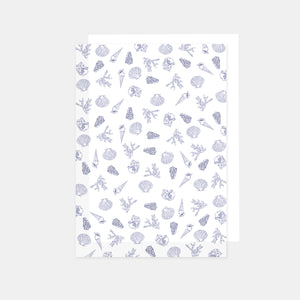 A4-Blatt bedrucktes Transparentpapier, 90 g Muscheln