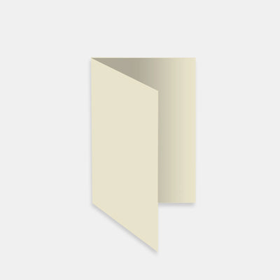 Rectangular pre-folded card 148x210 yard ivory