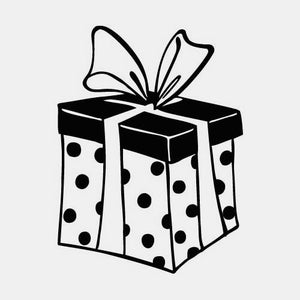Gepunkteter Geschenkstempel