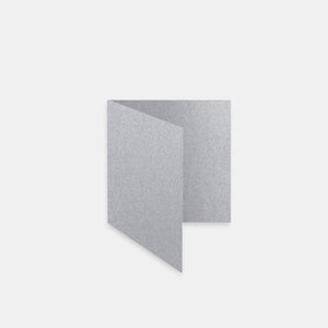 Pre-folded card 130x260 metallic silver