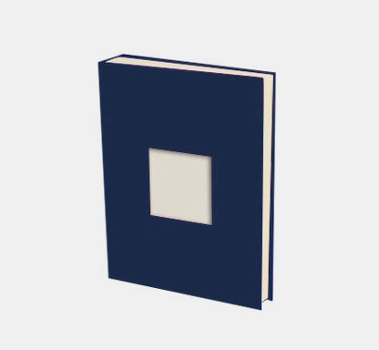 Photo album 30x24 navy canvas cream interior