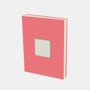 Photo album 30x24 coral canvas cream interior