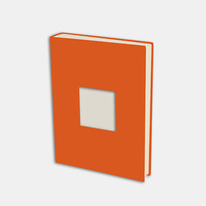 Photo album 30x24 orange canvas cream interior