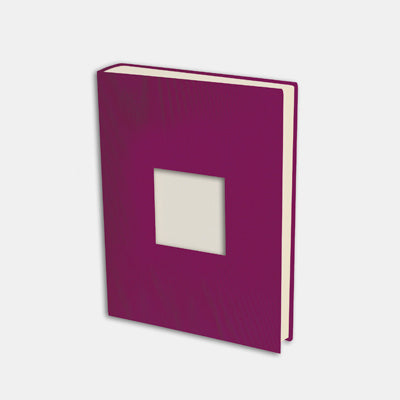 Photo album 30x24 aubergine canvas cream interior