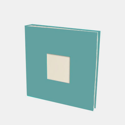 Fotoalbum 30x30 Lagunenleinwand innen cremefarben