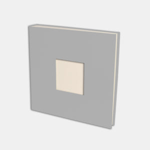 Photo album 30x30 light gray canvas, cream interior