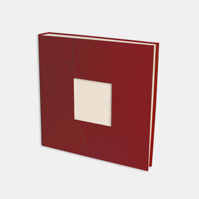 Photo album 30x30 burgundy canvas, cream interior