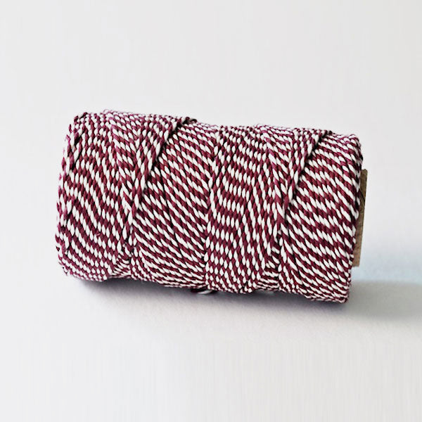 Bakers twine original bordeaux - bobine de 20 metres