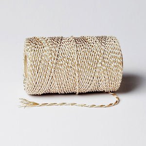 Bäckergarn metallic gold – 20-Meter-Spule