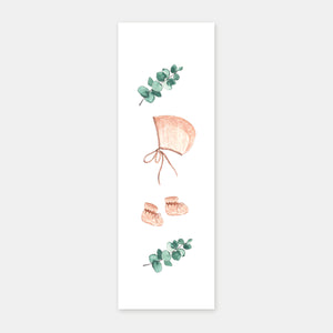 Signet de baptême béguin aquarelle
