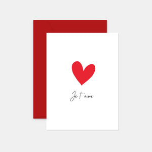 I love you heart card