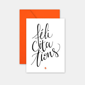 Card to say a word - Congratulations