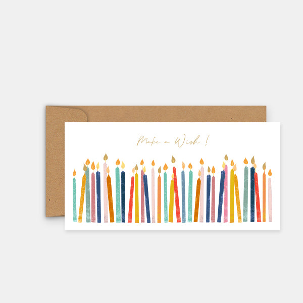 Carte Anniversaire - Les bougies