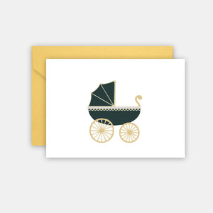 Birth Card - Vintage Pram