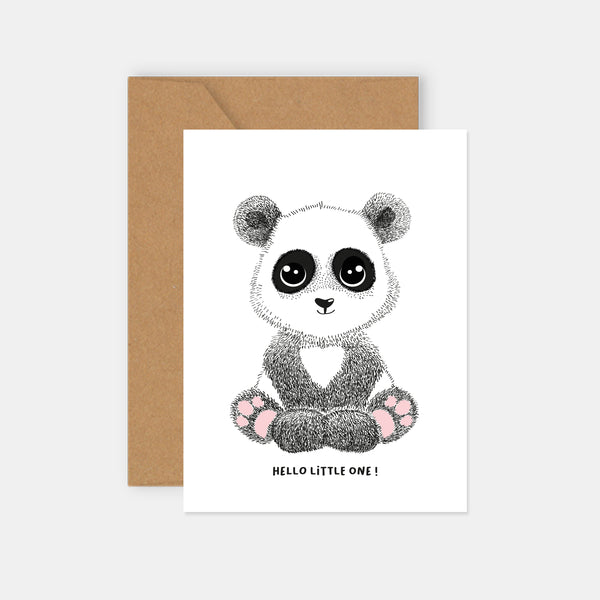 Glückwunschkarte zur Panda-Geburt