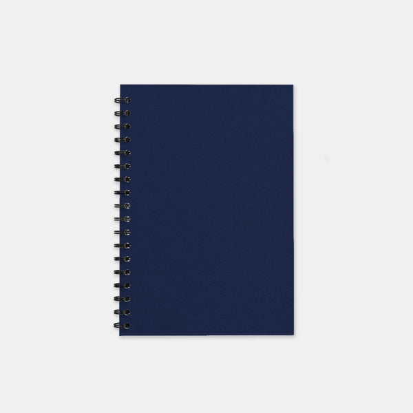 Carnet recycle marine 105x155 pages lignées