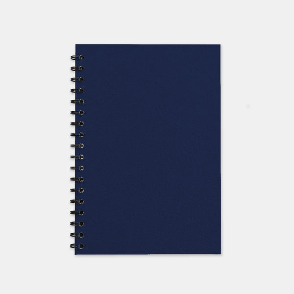 Carnet recycle marine 148x210 pages unies