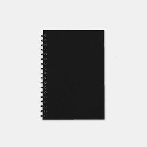 Carnet recycle noir 105x155 pages unies