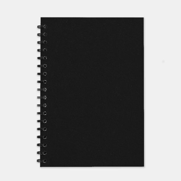 Cahier recycle noir 180x250 pages lignées