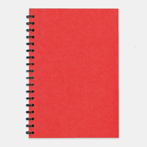 Rotes Recycling-Notizbuch, 210 x 297 einfache Seiten