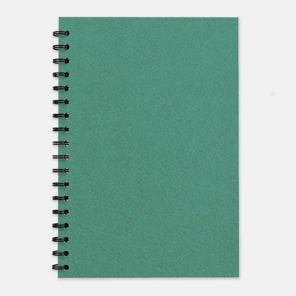 Turquoise green recycled notebook 210x297 lined pages