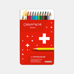 Boîte de 12 crayons de couleurs Swisscolor