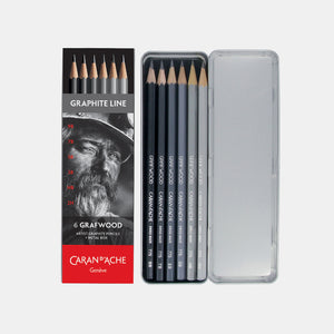 Box of 6 Grafwood pencils