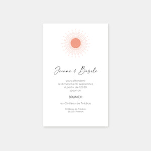 Carton invitation de mariage sunset mountain