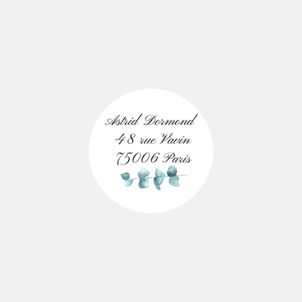 Stickers personnalisés correspondance eucalyptus - 48ex