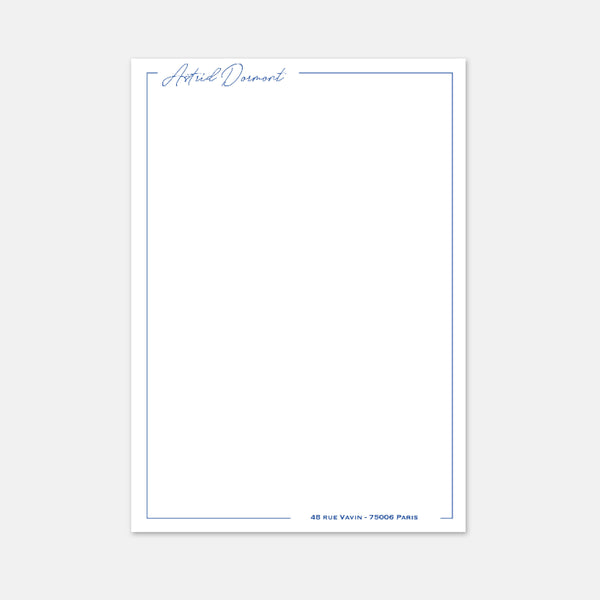 Papier à lettre - A4 Classique Cadre