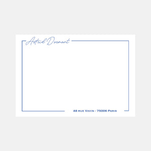 Carte de correspondance Classique Cadre