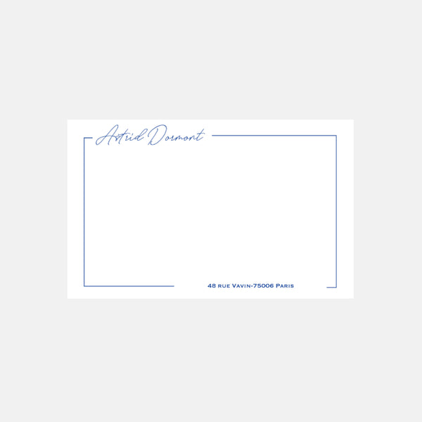 Petite carte de correspondance Classique Cadre