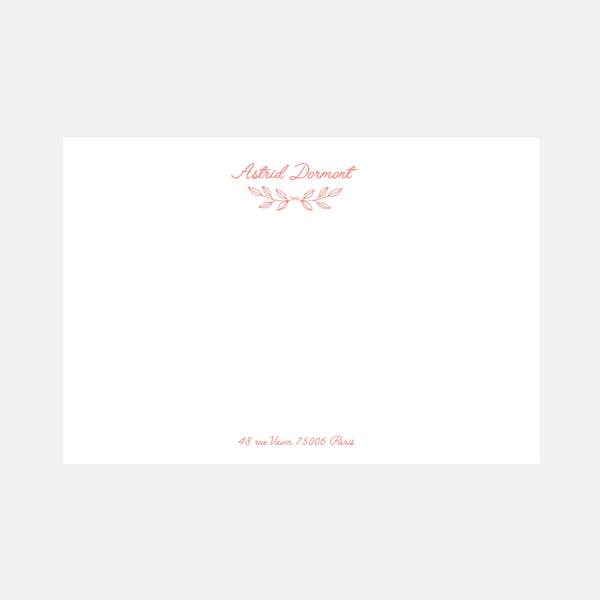 Klassische Länder-Notizkarte