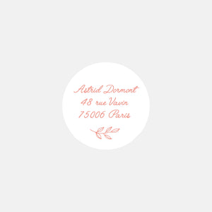 Personalisierte Aufkleber für klassische Länderkorrespondenz - 48ex