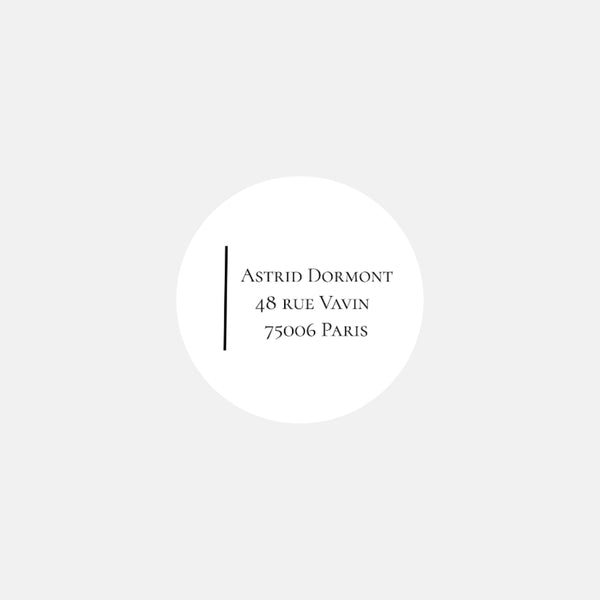 Personalized classic correspondence stickers - 48ex