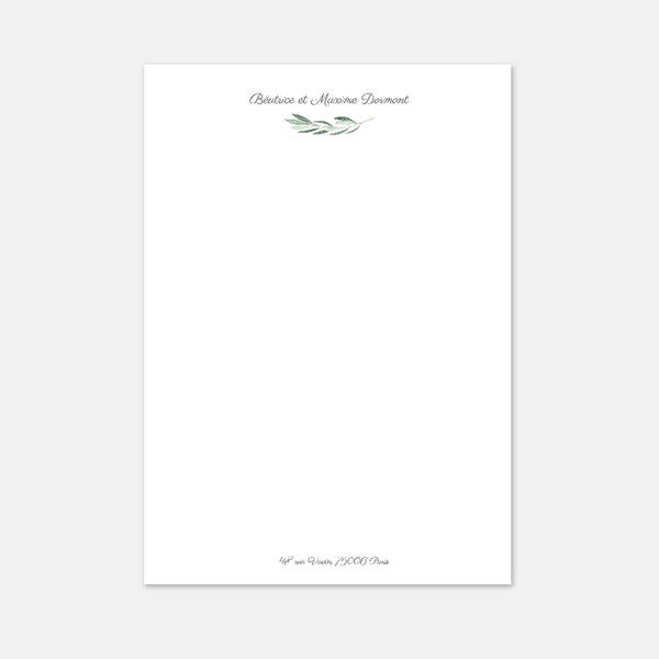 Writing paper - A4 Foliage