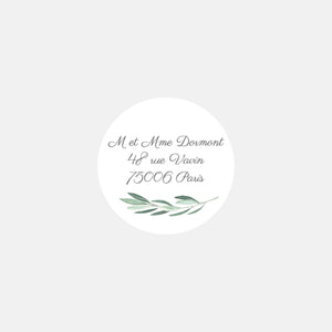 Personalized Foliage matching stickers