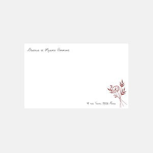 Small poppy correspondence card